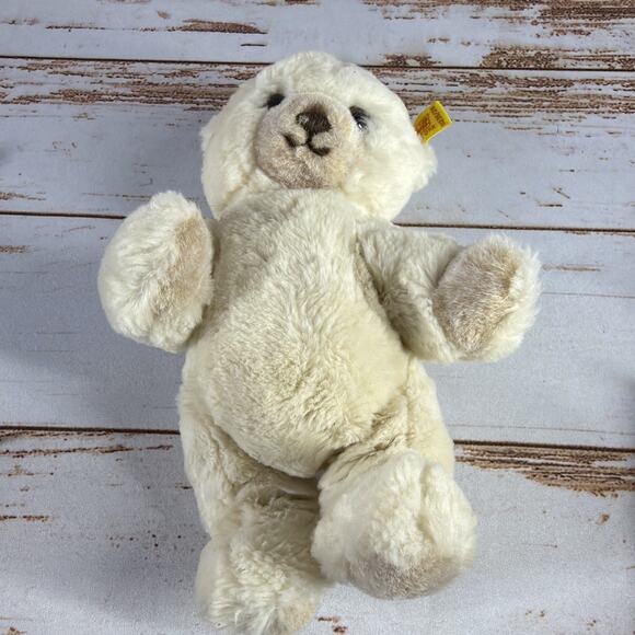 Steiff Petsy Teddy Bear Blonde 0235/28 11” Ear Button/Tag Jointed No Scarf - Picture 1 of 8